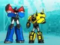 بازی ﺎﻫﺭﻮﺗﺎﻣﺭﻮﻔﺴﻧﺍﺮﺗ Robots in Disguise: Super Mini Striker  آنلاین