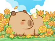بازی Capybara In Sunflowers :ﯽﯾﻮﻣ ﻩﺭﺍ ﯼﺭﺎﮐ ﺖﺒﻨﻣ ﻩﺭﺍ ﻝﺯﺎﭘ  آنلاین