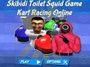 بازی Skibidi Squid Squid Game Kart Racing Online  آنلاین