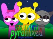 بازی Sprunki Pyramixed: Night Edition آنلاین
