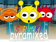 بازی Sprunki Pyramixed: ﺐﮐﺮﻣ ﯽﻫﺎﻣ ﯼﺯﺎﺑ  آنلاین