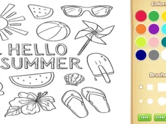 بازی Hello Summer Coloring Book for Kids آنلاین