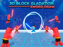 بازی 3D Block Gladiator: Sword Draw آنلاین
