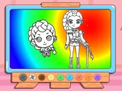 بازی Coloring Book: Kpop Rumi آنلاین