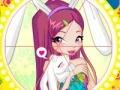 بازی Winx bunny style: Round Puzzle آنلاین