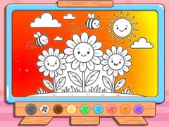 بازی Coloring Book: Happy Flower آنلاین