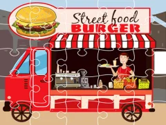 بازی Burger Trucks Jigsaw آنلاین