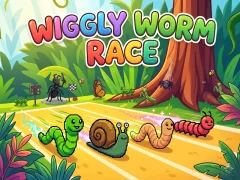 بازی Wiggly Worm Race آنلاین