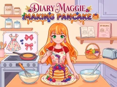 بازی Diary Maggie Making Pancake آنلاین
