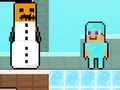 بازی Noob vs Pro Snowman آنلاین