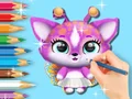 بازی Coloring Book: Cute Fluvsies آنلاین