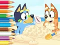 بازی Coloring Book: Bluey On The Beach آنلاین