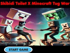 بازی Skibidi Toilet X Minecraft Tug War آنلاین