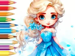بازی Coloring Book: Frozen Princess آنلاین