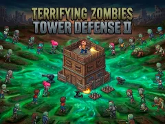 بازی Terrifying Zombies Tower Defense II آنلاین
