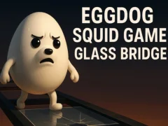 بازی Eggdog Squid Game Glass Bridge آنلاین