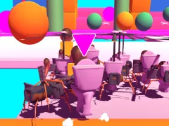 بازی Fall Skibidi Toilet آنلاین