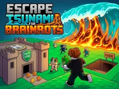 بازی Escape Tsunami for Brainrots آنلاین