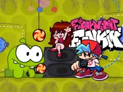 بازی Friday Night Funkin VS Om Nom from Cut The Rope آنلاین