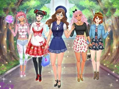 بازی High School Anime Dress Up آنلاین