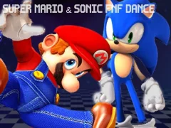 بازی Super Mario & Sonic FNF Dance آنلاین