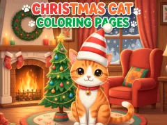 بازی Christmas Cat Coloring Pages آنلاین