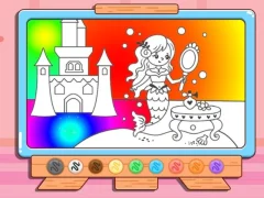 بازی Coloring Book: Mermaid Makeup آنلاین