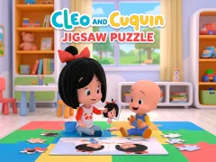 بازی Cleo and Cuquin Jigsaw Puzzle آنلاین