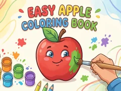 بازی Easy Apple Coloring Book آنلاین