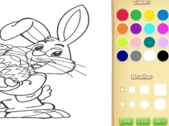بازی Easter Bunny Coloring Book for Kids آنلاین