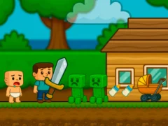 بازی Baby Noob Help! Steve آنلاین