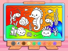 بازی Coloring Book: Kawaii Sea Animals آنلاین