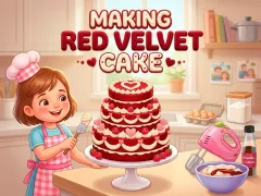 بازی Making Red Velvet Cake آنلاین