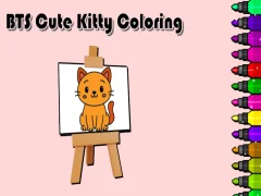 بازی BTS Cute Kitty Coloring آنلاین
