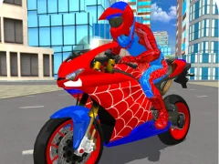 بازی Hero Stunt Spider Bike Simulator 3d 2 آنلاین
