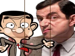 بازی Mr Bean Tile Puzzle آنلاین