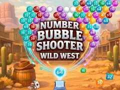بازی Number Bubble Shooter Wild West آنلاین