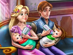 بازی Rapunzel Twins Family Day آنلاین