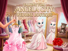 بازی Talking Tom Angela City Wedding Boutique آنلاین