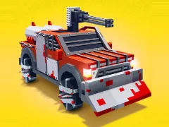 بازی Zombie Derby Blocky Roads آنلاین