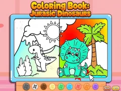 بازی Coloring Book: Jurassic Dinosaurs آنلاین