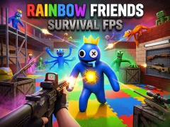 بازی Rainbow Friends Survival FPS آنلاین