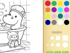 بازی Cozy Friends Coloring Book for Kids آنلاین