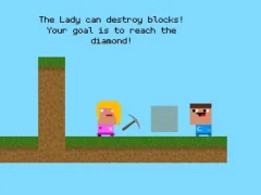 بازی Lady And Nubik Build And Dig آنلاین