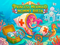 بازی Princess Mermaid Mommy Birth آنلاین