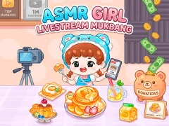 بازی ASMR Girl: Livestream Mukbang آنلاین