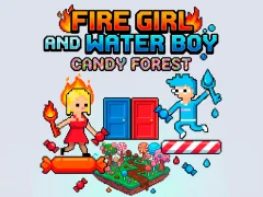 بازی Fire Girl and Water Boy Candy Forest آنلاین