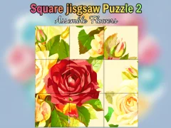 بازی Square jigsaw Puzzle 2  Assemble Flowers آنلاین