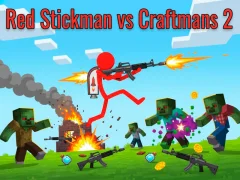 بازی Red Stickman Vs Craftmans 2 آنلاین