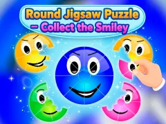 بازی Round jigsaw Puzzle - Collect the Smiley آنلاین